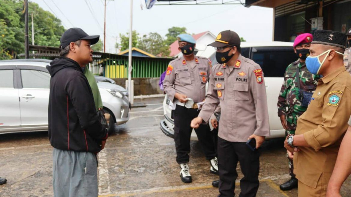 Tim Gabungan Polres Bintan, TNI dan Satpol PP Bintan Gelar Operasi Yustisi Pendisiplinan Protokol Kesehatan