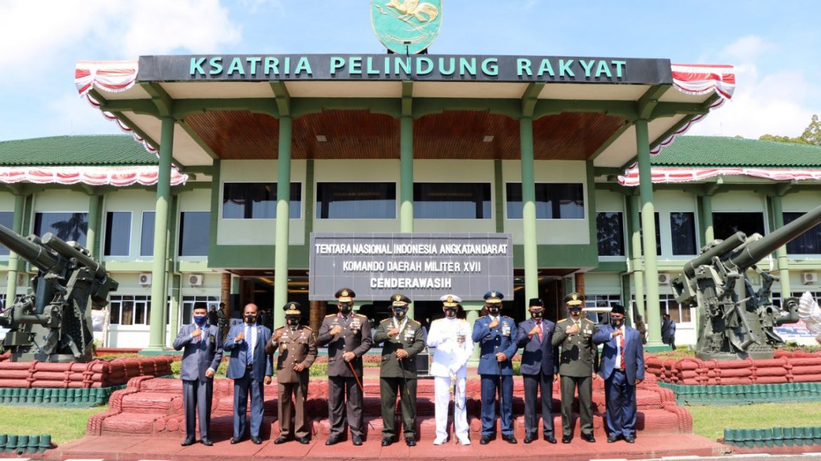 Danlanud Silas Papare Hadiri Upacara HUT ke-75 TNI Secara Virtual. (Foto: Istimewa)