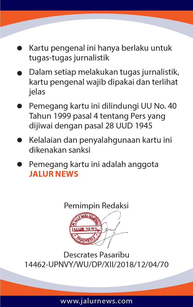 Peraturan Kartu Pers Jalur News