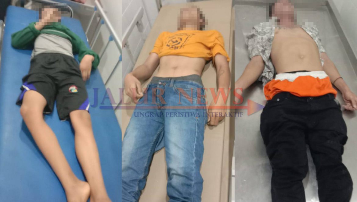 Tiga karyawan yang menjadi korban Tiga karyawan yang menjadi korban