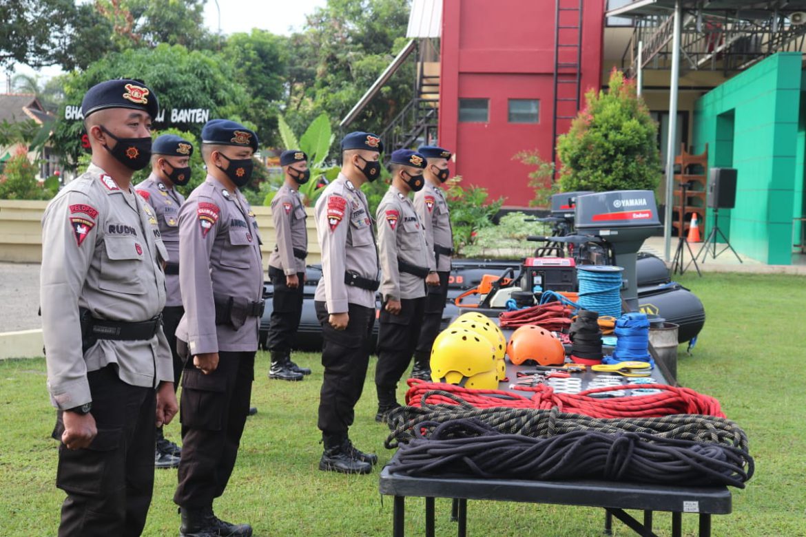 Polda Banten Gelar Apel Pasukan Antisipasi Bencana
