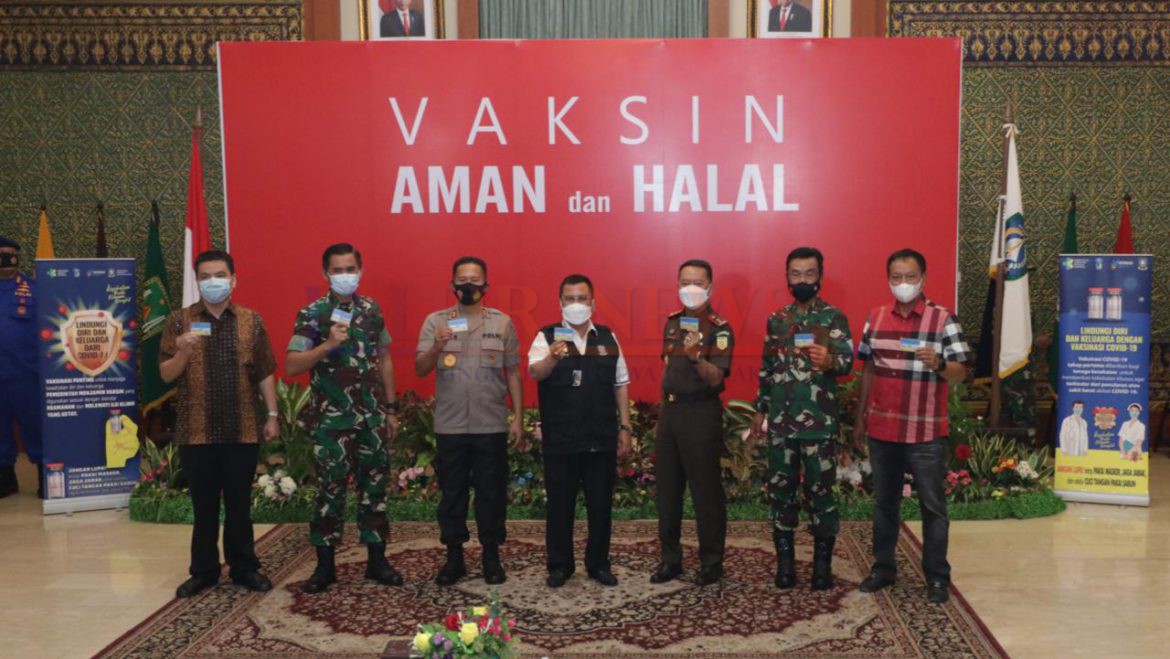 Kegiatan Vaksinasi covid-19 tahap I dosis kedua di Gedung Daerah Provinsi Kepri