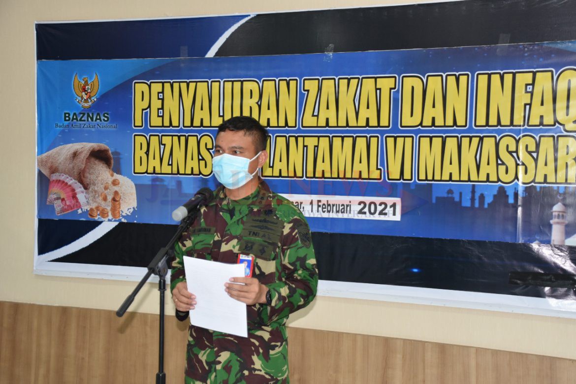 Penyaluran zakat dan infaq Baznas UPZ Lantamal IV Makassar