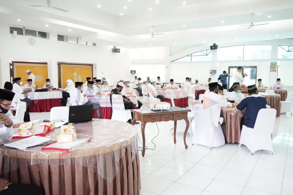 Suasana rakerda LPTQ Asahan di ruang melati Kantor Bupati Asahan