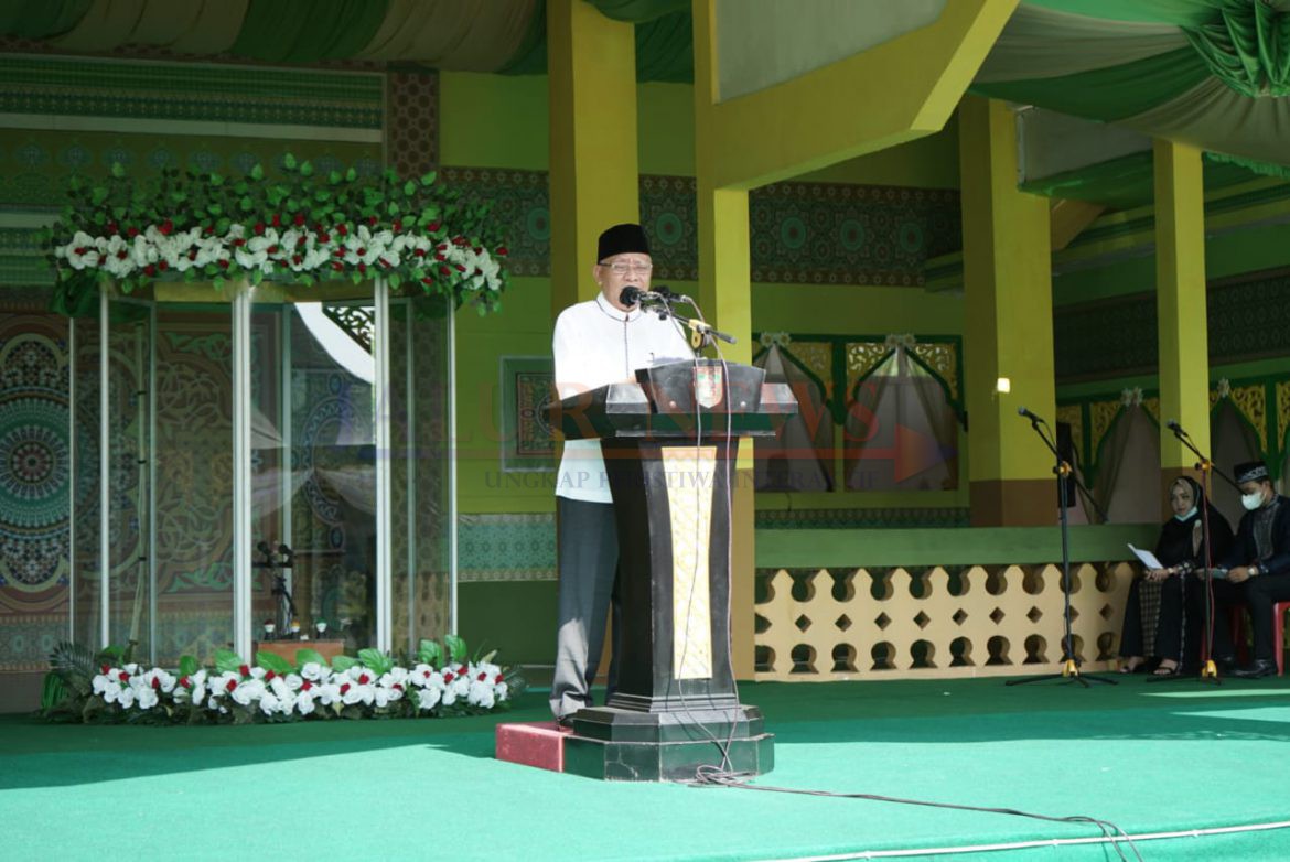 Bupati Asahan, H.Surya BSc memberikan arahan dan bimbingan dalam pembukaan MTQ Tingkat Kabupaten Asahan ke-52