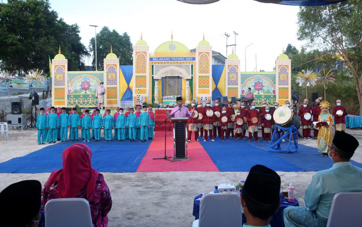 Wali Kota Batam, Muhammad Rudi, membuka Seleksi Tilawatil Qur'an (STQ) VIII tingkat Kecamatan Belakangpadang di Dataran Sekanak, Belakangpadang, Rabu (3/3/2021) sore.