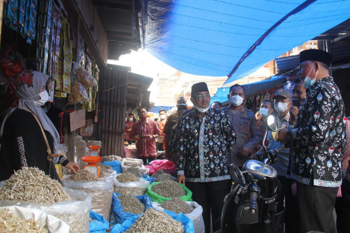 Jelang ramadhan Bupati dan Wabup Sidak ke pasar tradisional Foto jalurnews.com