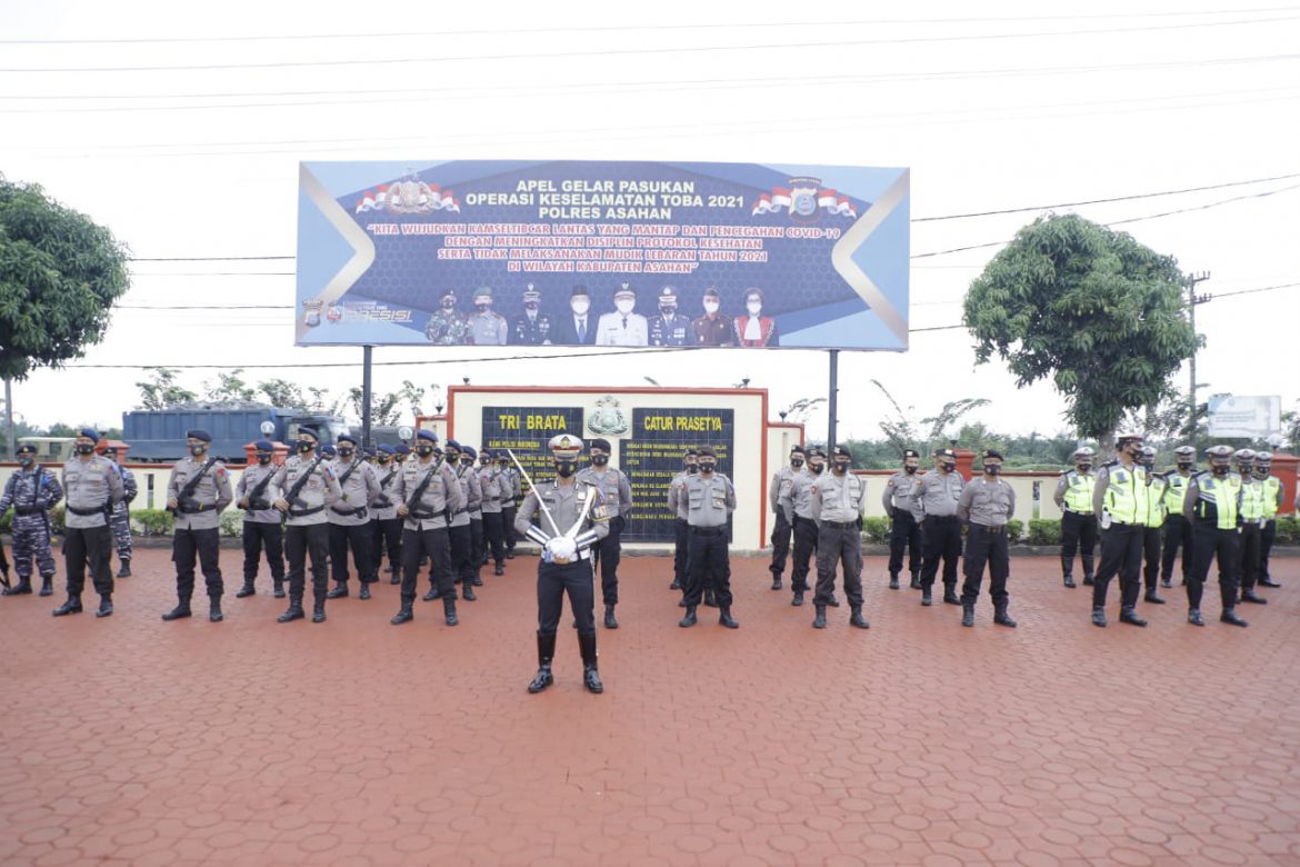 Polres Asahan gelar apel pasukan