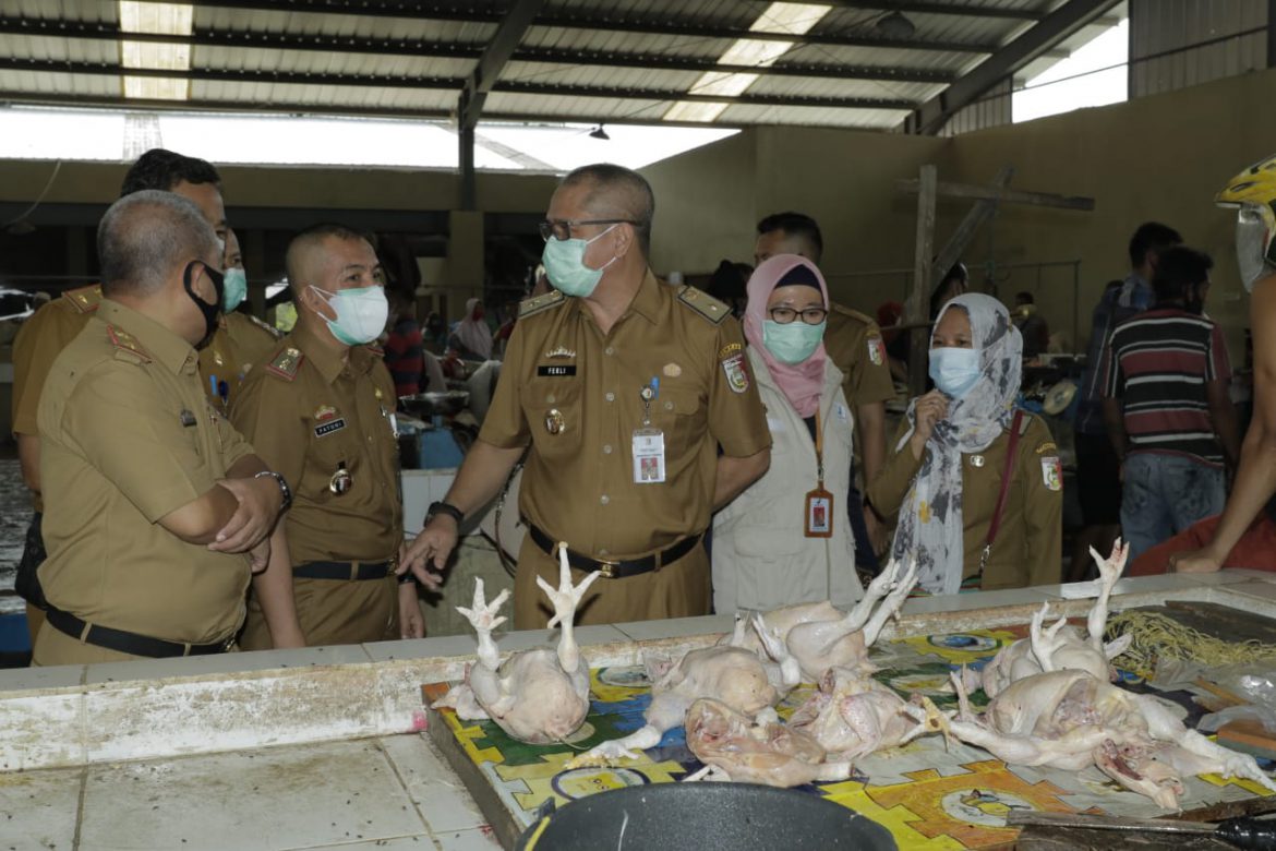 Bupati Hj.Winarti gelar Sidak di pasar tradisional Putri Agung dan Pasar Unit Dua Tulang Bawang