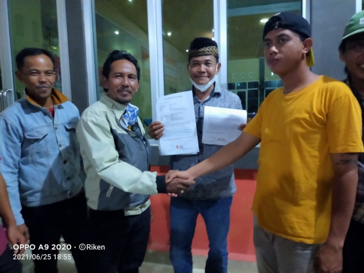 Kepala desa Simpang Mesuji Supardi kita berkumpul disini dengan niat satu untuk kebaikan (F jalur news)