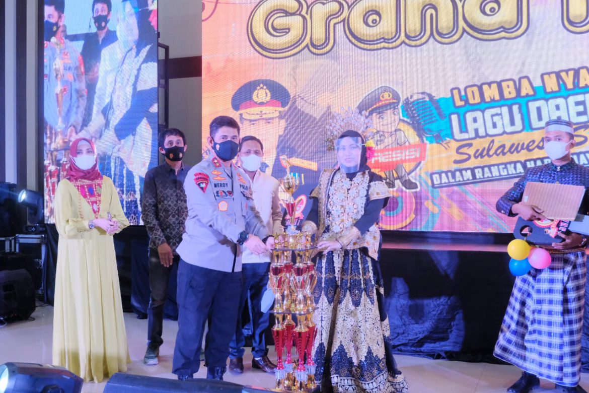 Polda Sulsel menggelar grand final lomba lagu daerah tingkat Provinsi Sulsel.