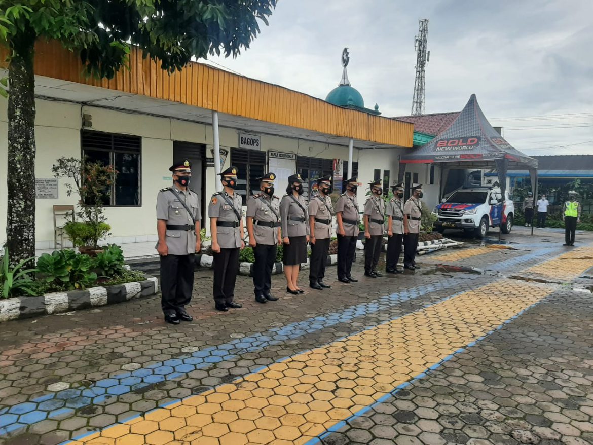 9 Perwira Terima Sertijab di Polres Tanah Karo, Rabu (17/11/2021) Mapolres Karo. Foto: Humas Polres.