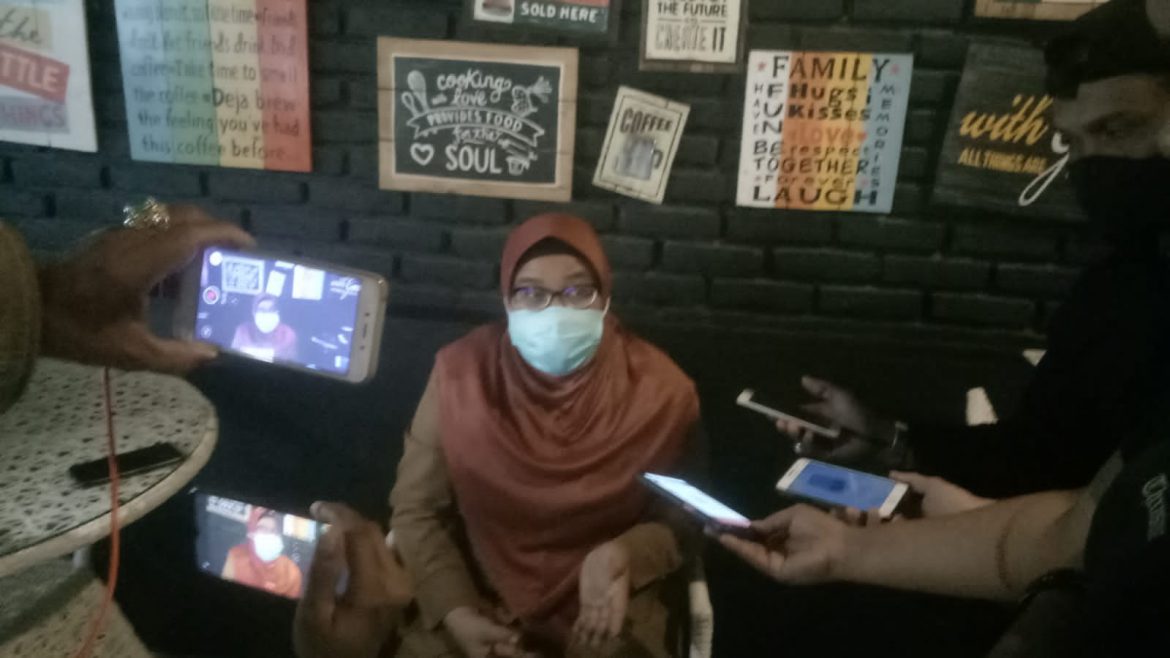 Jumpa pers Kepala Puskesmas Bontonompo II Gowa Nursyamsi,SKM.,M.Adm.Kes (foto/jalurnews)