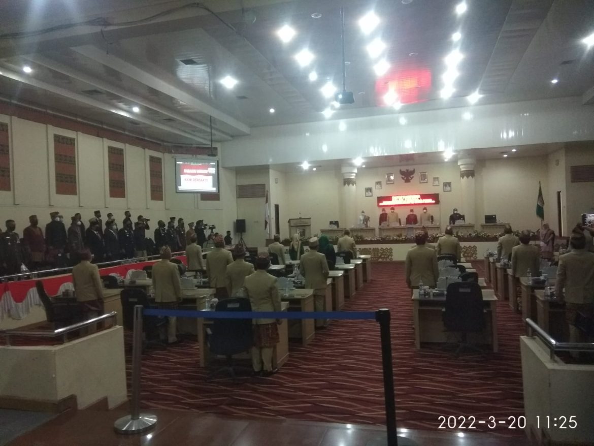 DPRD Tuba gelar rapat paripurna, Minggu (20/3) Foto: Erdiansyah, S.SP/Jalurnews.com