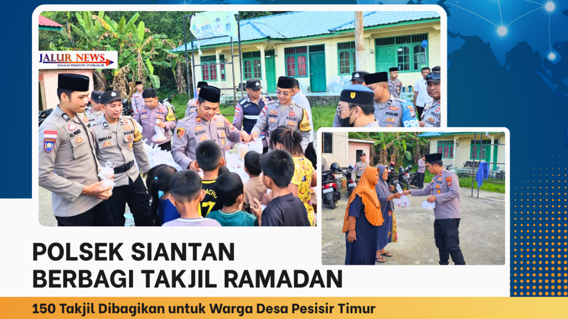 Polsek Siantan bagikan takjil di Pesisir Timur
