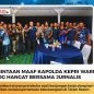 Kaget Pengamanan Terlalu Ketat, Kapolda Kepri Rangkul Wartawan Anambas dan Sampaikan Permohonan Maaf